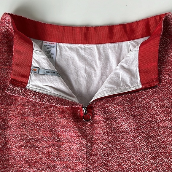 Cop.Copine Publier A-Line Red Pink Mini Skirt Linen Blend Tweed Sz 38 (M) - Picture 7 of 16